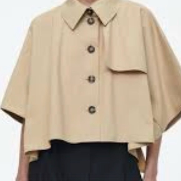 House of Harlow 1960 Jackets & Blazers - New House of Harlow Cape Style Cropped Trench Jacket